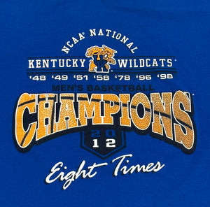 Vintage “University of Kentucky Wildcats - 2012 NCAAB Champions” T-Shirt