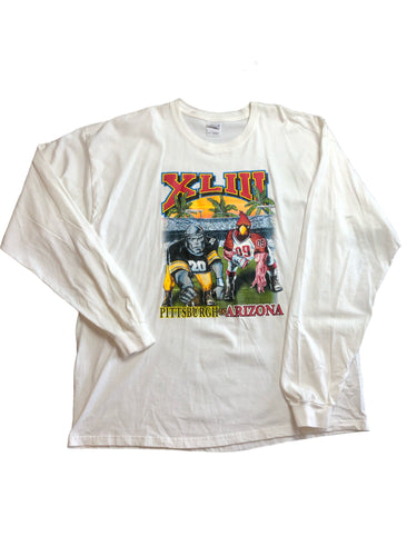 Vintage “Super Bowl XLIII” Long-sleeve T-Shirt