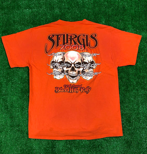 Vintage “Sturgis 2008 38th Annual Black Hills Rally” T-Shirt