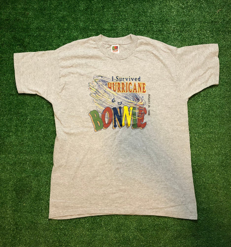 Vintage “I Survived Hurricane Bonnie” T-Shirt