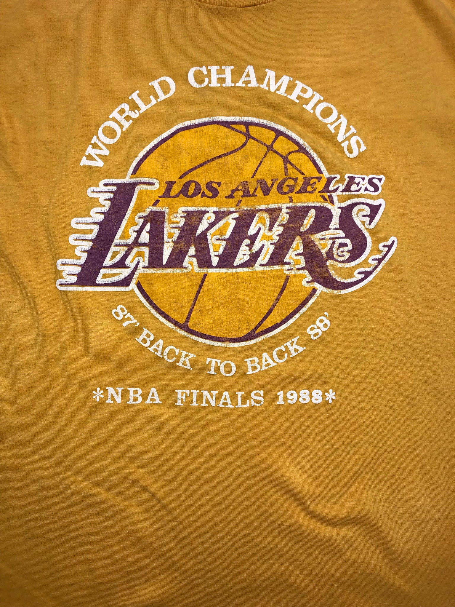 Vintage “Los Angeles Lakers NBA Finals 87' & 88' Back to Back Champion –  shoparea95