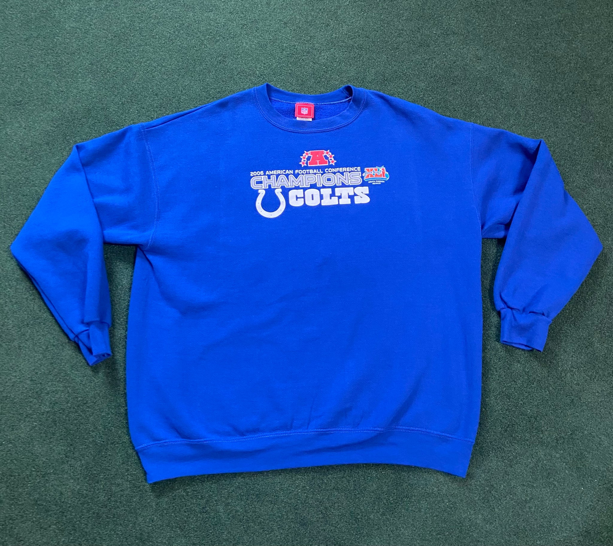 Vintage Indianapolis Colts 2006 AFC Champions Sweatshirt