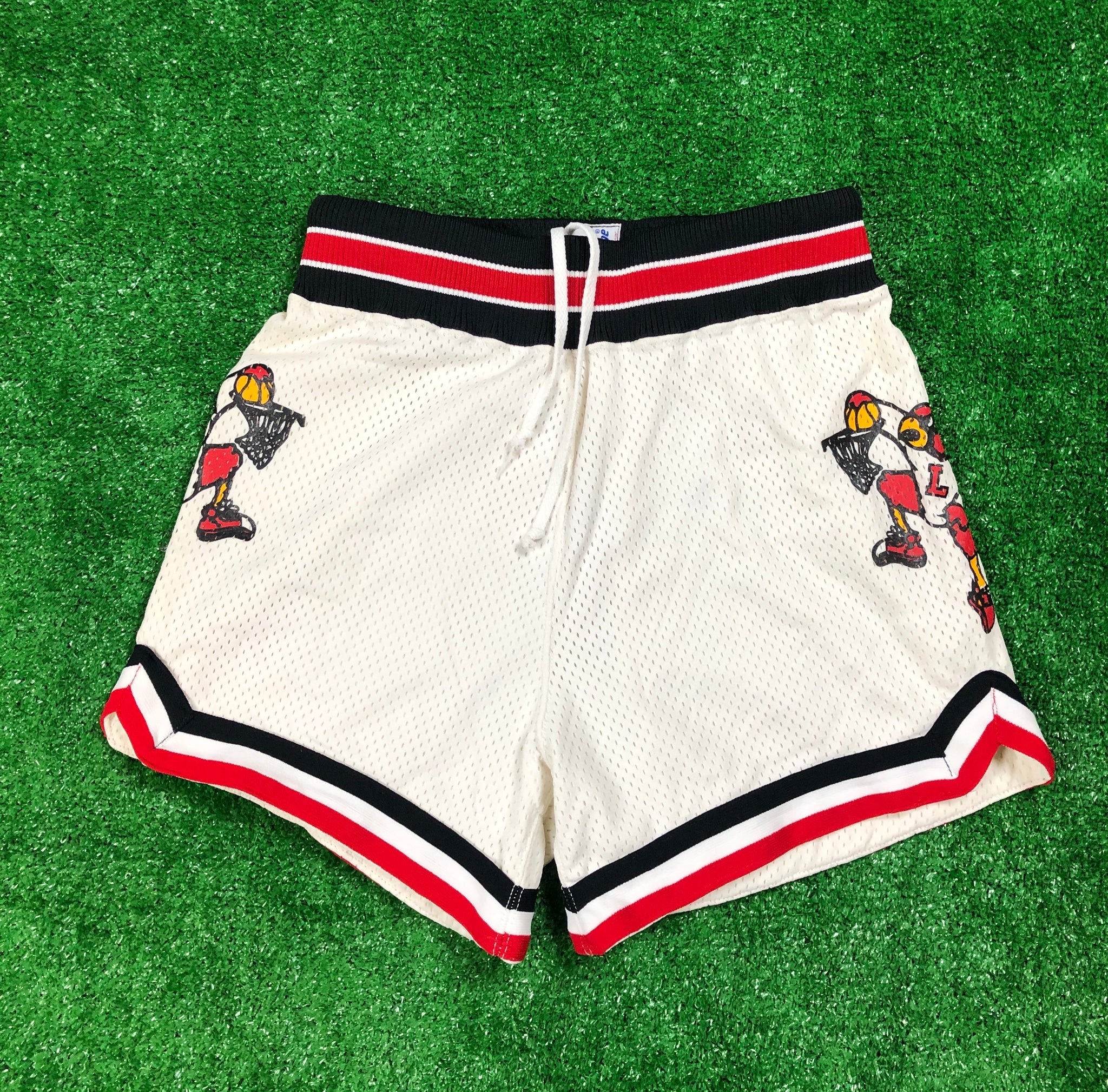 Vintage “Louisville Cardinals” Basketball Shorts – shoparea95