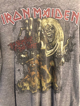 Load image into Gallery viewer, Distressed “Iron Maiden” Band T-Shirt