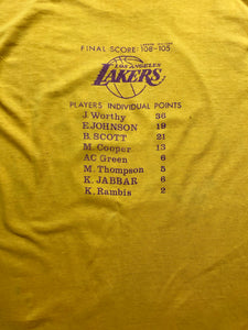 L. A. Lakers MItchell & Ness 87-88 Back To Back Champions Adj