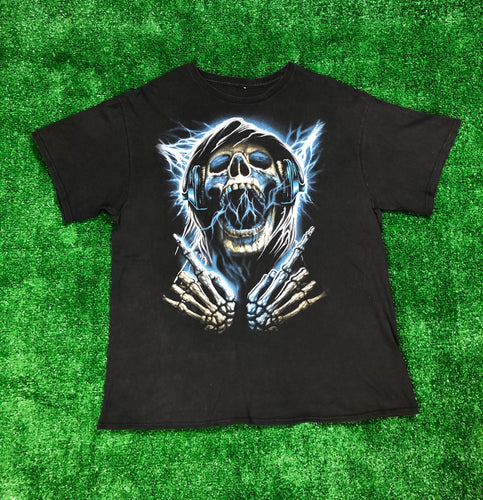 Vintage “Skull and a Blue Lighting” T-Shirt