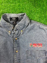 Load image into Gallery viewer, Vintage “Ohio State Buckeyes” Denim Button Down