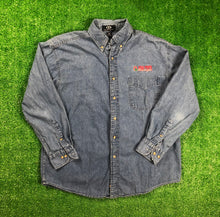 Load image into Gallery viewer, Vintage “Ohio State Buckeyes” Denim Button Down