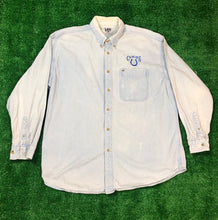 Load image into Gallery viewer, Vintage “Colts” Denim Button Down Shirt