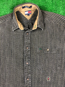 Vintage “Tommy Hilfiger” Striped Button-down