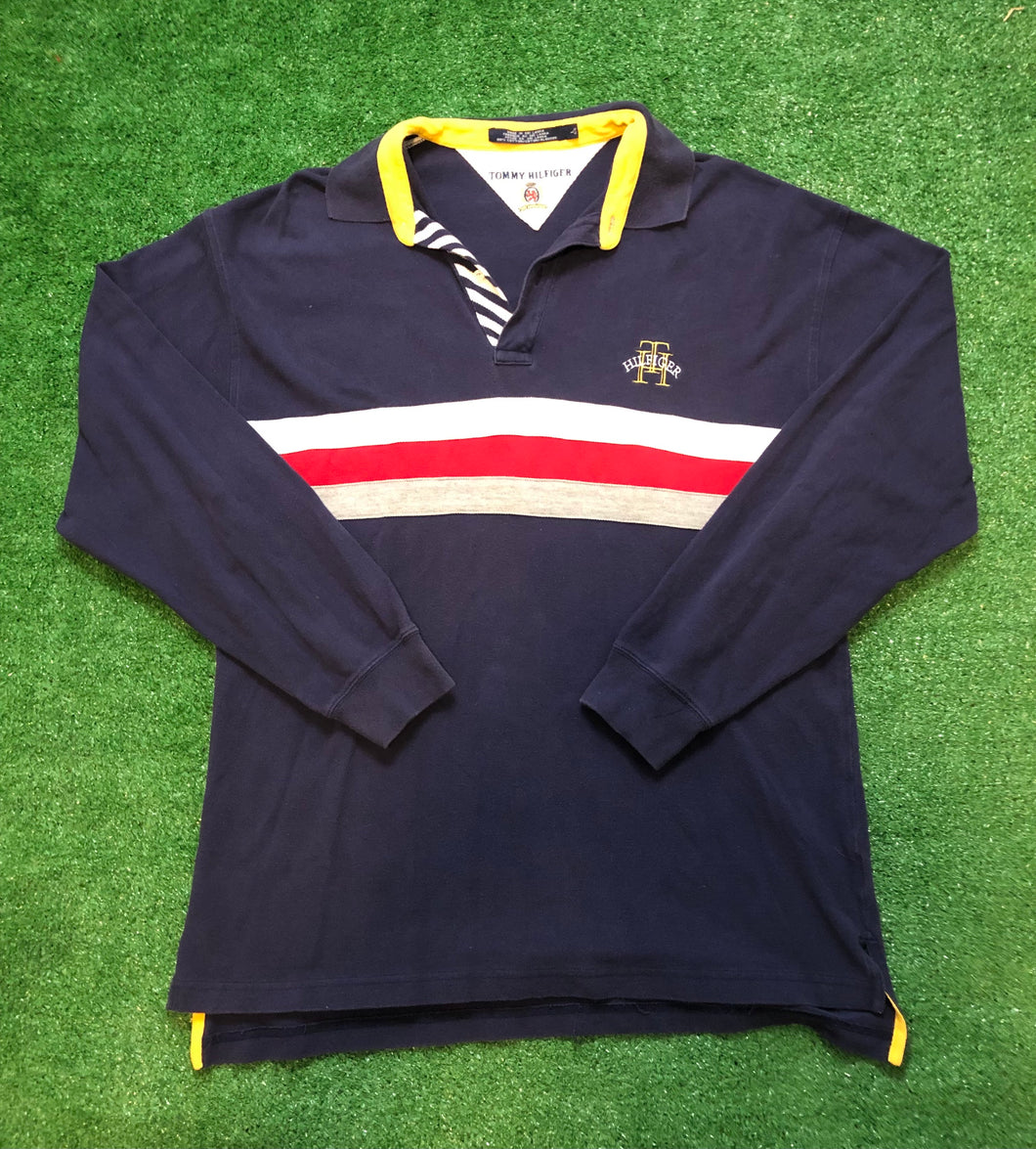 Vintage “Tommy Hilfiger” Long-sleeve Polo