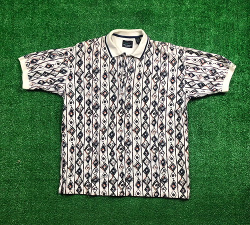 Vintage “Greg Norman Diamond Pattern” Polo